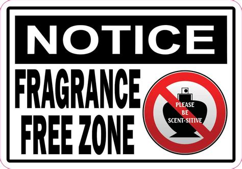 Free Printable Fragrance Free Signs